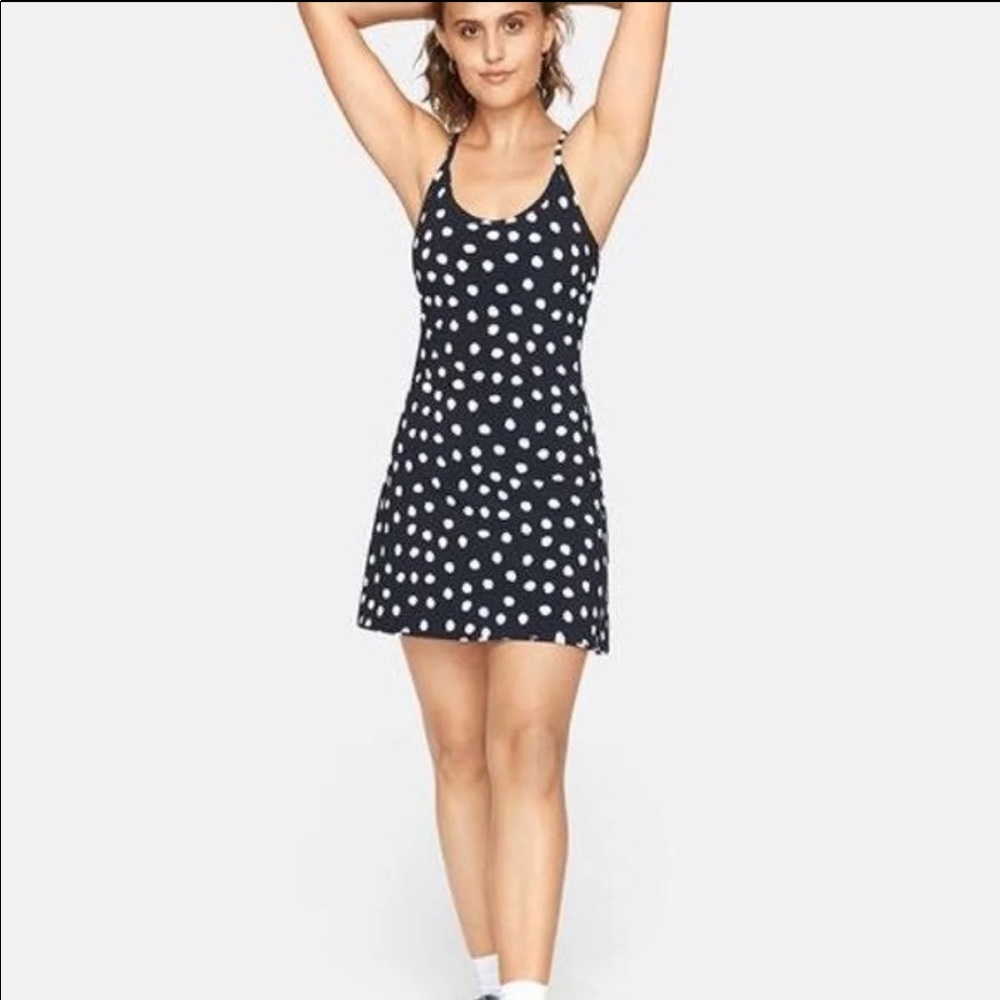 Outdoor voices polka dot exercise dress